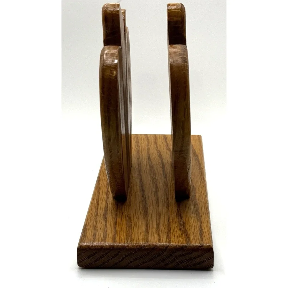 Handmade wooden apple